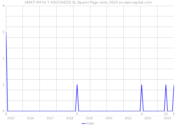 AMAT-PAYA Y ASOCIADOS SL (Spain) Page visits 2024 