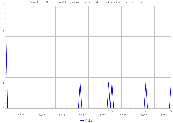 MANUEL RUBIO CAMAS (Spain) Page visits 2024 