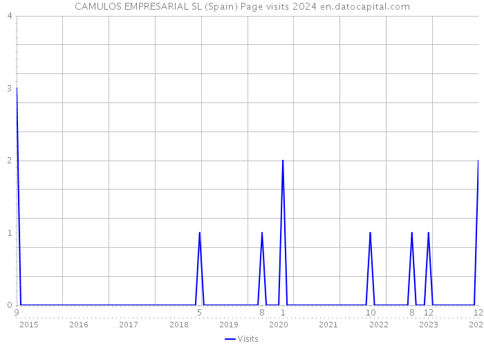 CAMULOS EMPRESARIAL SL (Spain) Page visits 2024 