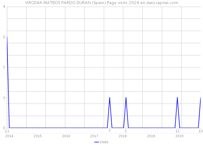 VIRGINIA MATEOS PARDO DURAN (Spain) Page visits 2024 