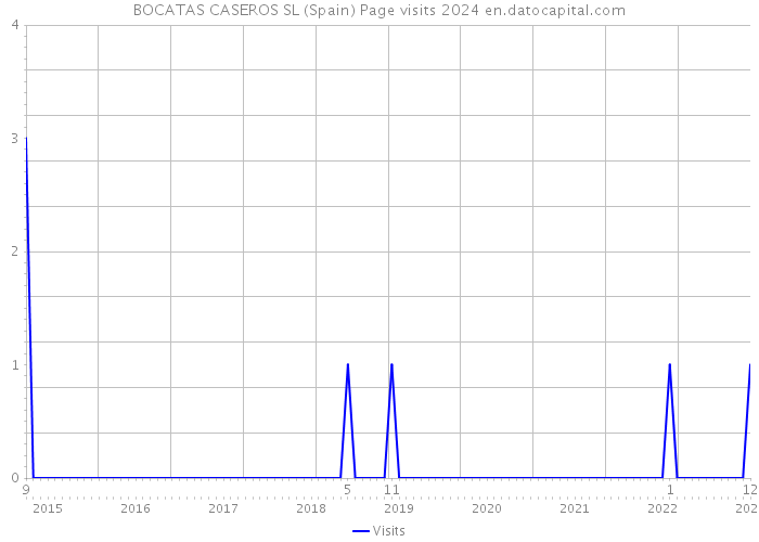 BOCATAS CASEROS SL (Spain) Page visits 2024 