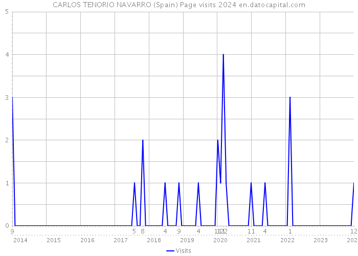 CARLOS TENORIO NAVARRO (Spain) Page visits 2024 