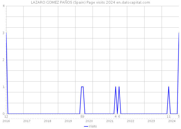 LAZARO GOMEZ PAÑOS (Spain) Page visits 2024 