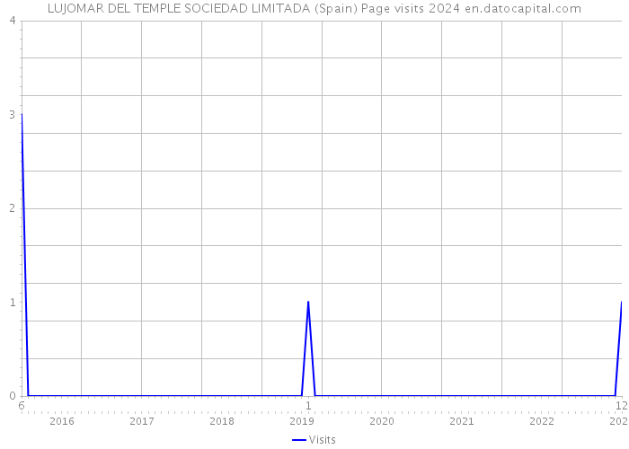 LUJOMAR DEL TEMPLE SOCIEDAD LIMITADA (Spain) Page visits 2024 