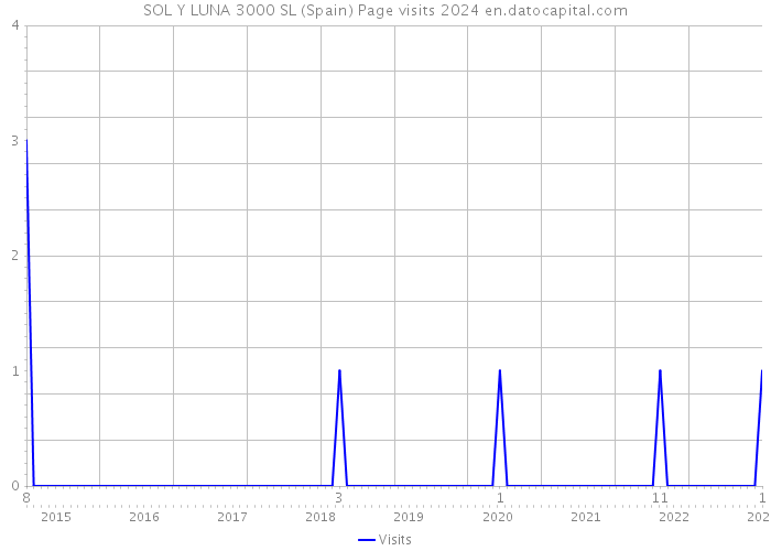 SOL Y LUNA 3000 SL (Spain) Page visits 2024 