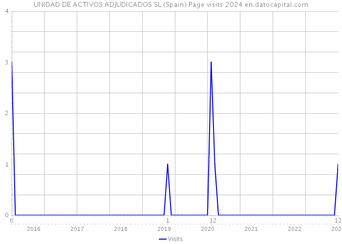 UNIDAD DE ACTIVOS ADJUDICADOS SL (Spain) Page visits 2024 