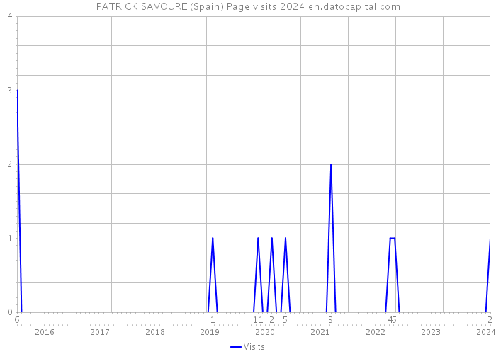 PATRICK SAVOURE (Spain) Page visits 2024 