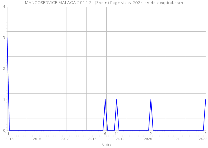 MANCOSERVICE MALAGA 2014 SL (Spain) Page visits 2024 