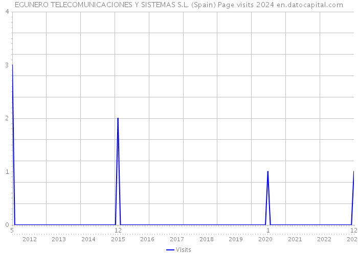 EGUNERO TELECOMUNICACIONES Y SISTEMAS S.L. (Spain) Page visits 2024 
