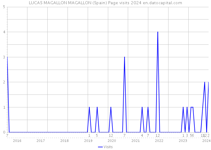 LUCAS MAGALLON MAGALLON (Spain) Page visits 2024 