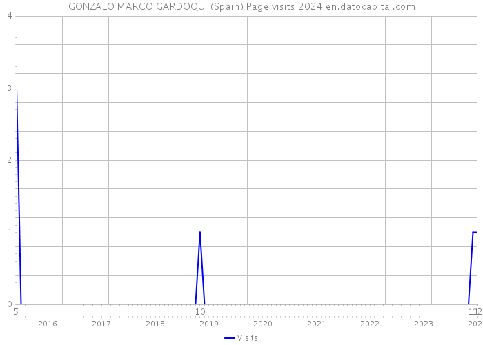 GONZALO MARCO GARDOQUI (Spain) Page visits 2024 