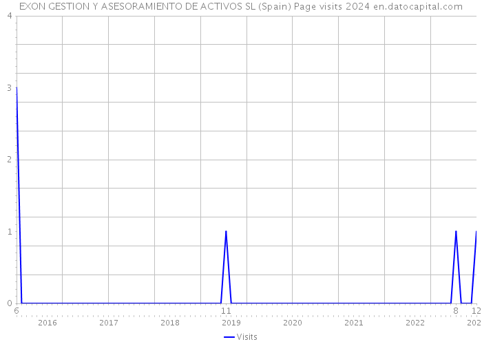 EXON GESTION Y ASESORAMIENTO DE ACTIVOS SL (Spain) Page visits 2024 