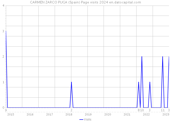 CARMEN ZARCO PUGA (Spain) Page visits 2024 