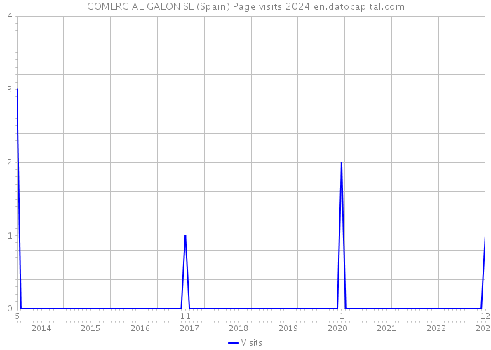 COMERCIAL GALON SL (Spain) Page visits 2024 