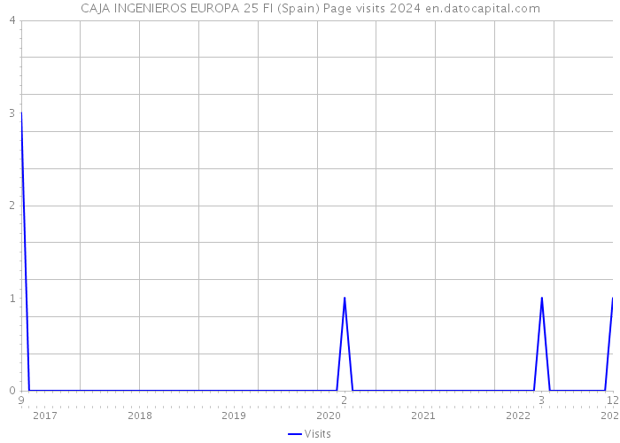 CAJA INGENIEROS EUROPA 25 FI (Spain) Page visits 2024 