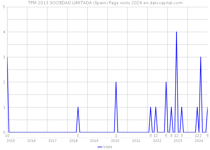 TPM 2013 SOCIEDAD LIMITADA (Spain) Page visits 2024 