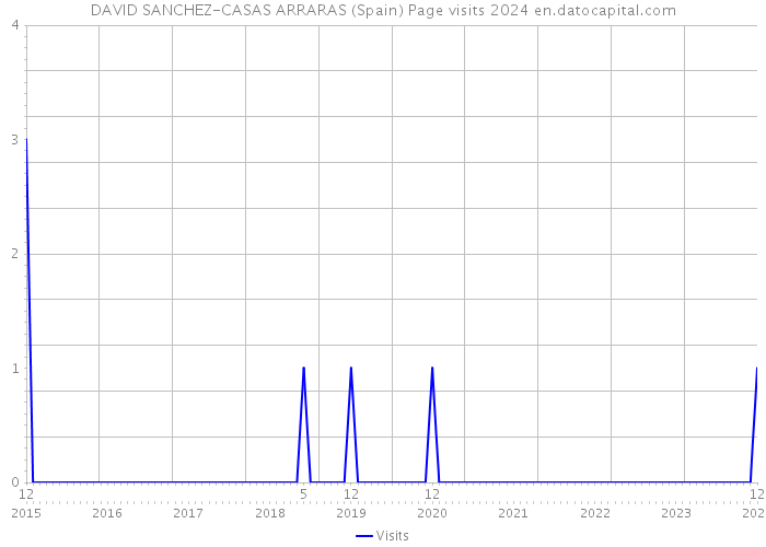 DAVID SANCHEZ-CASAS ARRARAS (Spain) Page visits 2024 