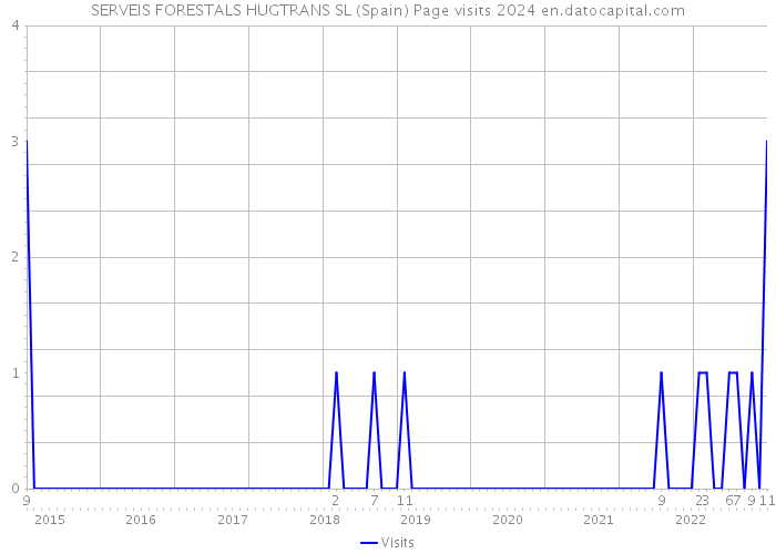 SERVEIS FORESTALS HUGTRANS SL (Spain) Page visits 2024 