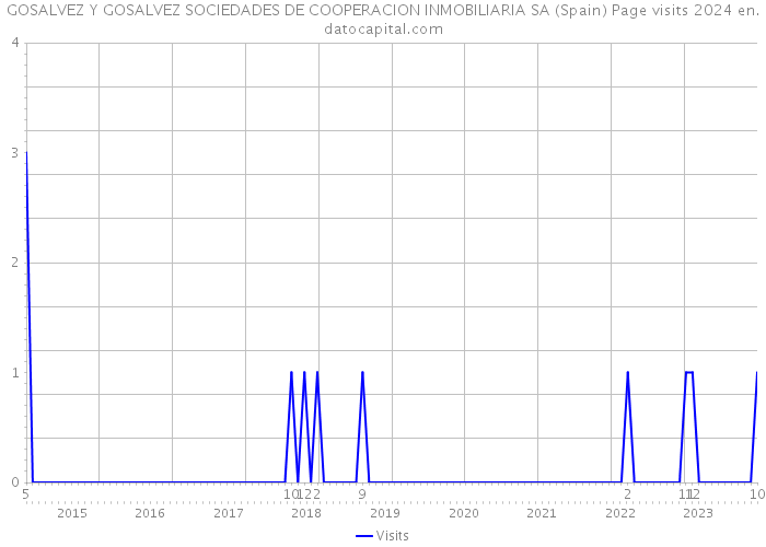 GOSALVEZ Y GOSALVEZ SOCIEDADES DE COOPERACION INMOBILIARIA SA (Spain) Page visits 2024 