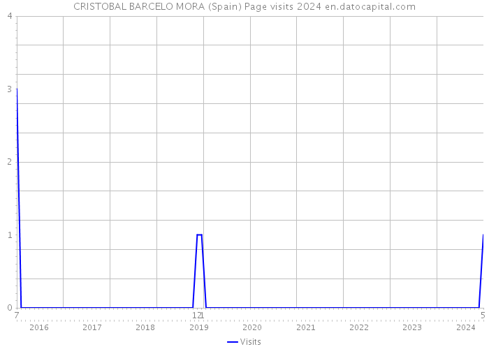 CRISTOBAL BARCELO MORA (Spain) Page visits 2024 