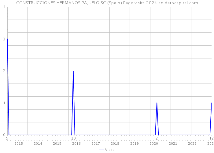 CONSTRUCCIONES HERMANOS PAJUELO SC (Spain) Page visits 2024 