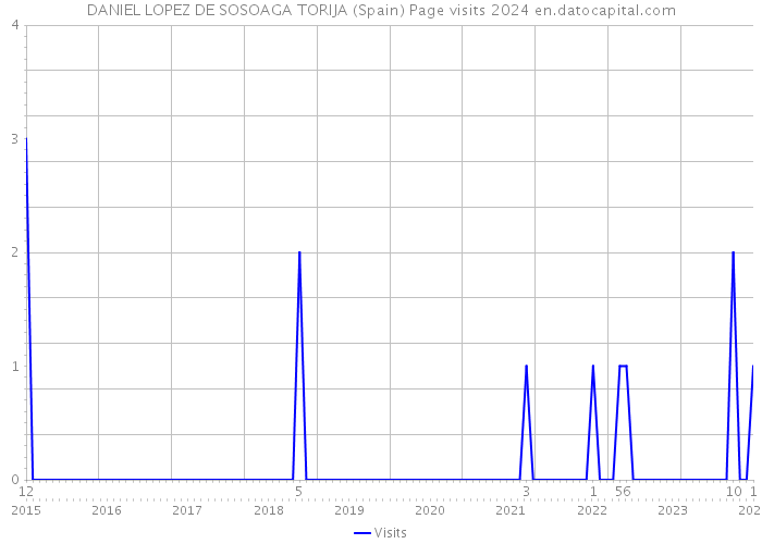 DANIEL LOPEZ DE SOSOAGA TORIJA (Spain) Page visits 2024 