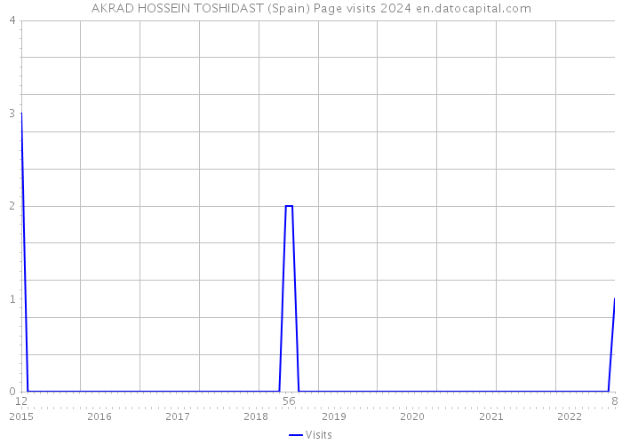 AKRAD HOSSEIN TOSHIDAST (Spain) Page visits 2024 