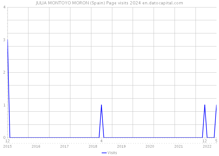 JULIA MONTOYO MORON (Spain) Page visits 2024 
