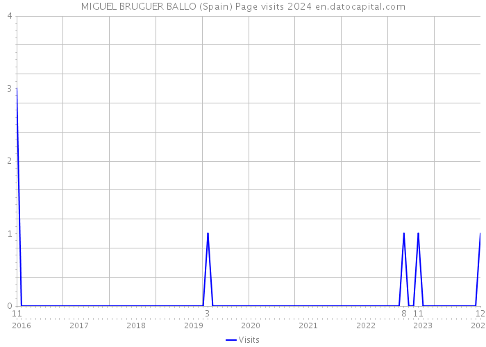 MIGUEL BRUGUER BALLO (Spain) Page visits 2024 