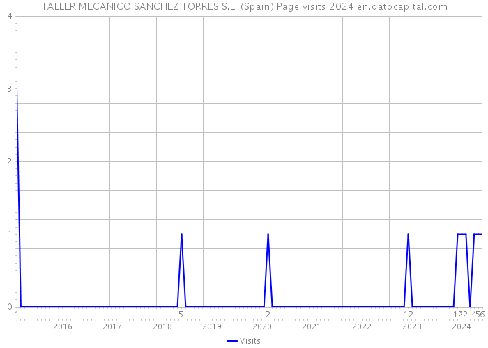 TALLER MECANICO SANCHEZ TORRES S.L. (Spain) Page visits 2024 