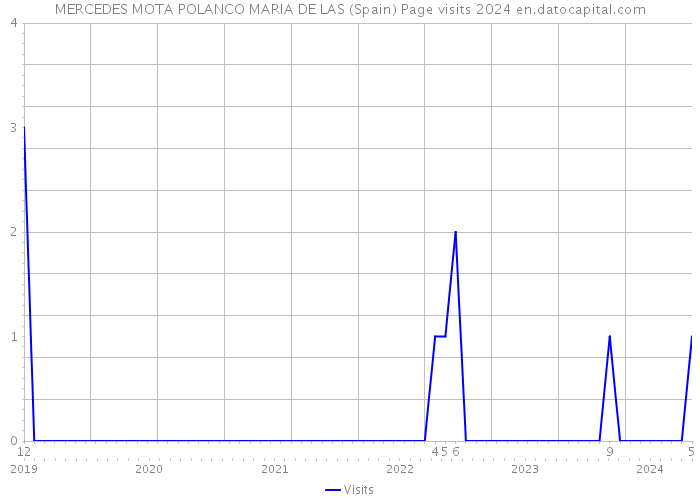 MERCEDES MOTA POLANCO MARIA DE LAS (Spain) Page visits 2024 