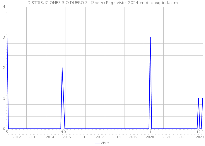 DISTRIBUCIONES RIO DUERO SL (Spain) Page visits 2024 