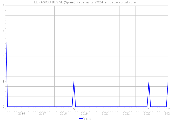 EL PASICO BUS SL (Spain) Page visits 2024 