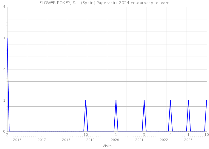 FLOWER POKEY, S.L. (Spain) Page visits 2024 