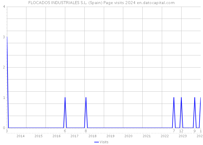 FLOCADOS INDUSTRIALES S.L. (Spain) Page visits 2024 