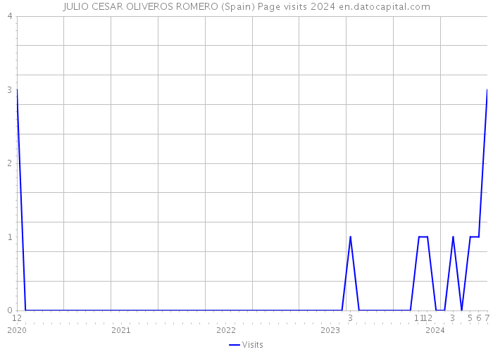 JULIO CESAR OLIVEROS ROMERO (Spain) Page visits 2024 
