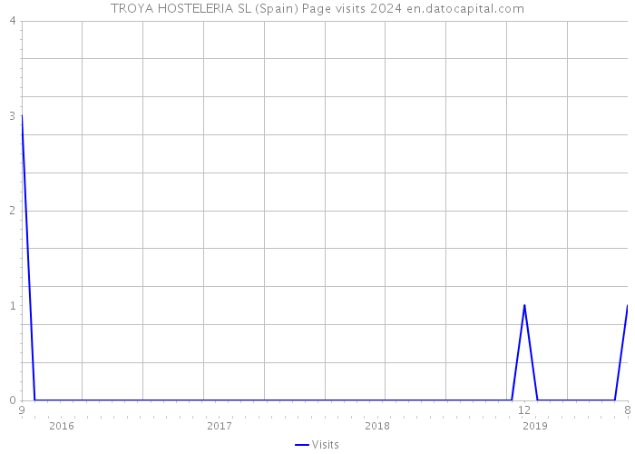 TROYA HOSTELERIA SL (Spain) Page visits 2024 