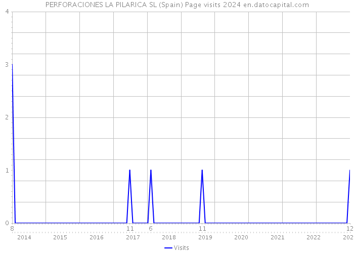 PERFORACIONES LA PILARICA SL (Spain) Page visits 2024 