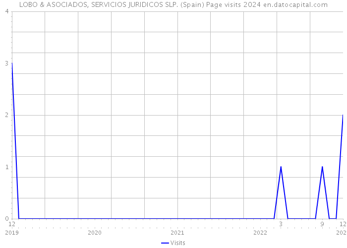 LOBO & ASOCIADOS, SERVICIOS JURIDICOS SLP. (Spain) Page visits 2024 
