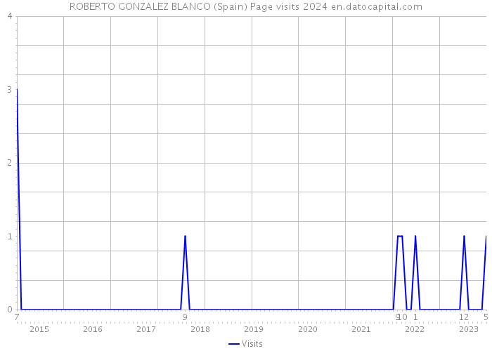 ROBERTO GONZALEZ BLANCO (Spain) Page visits 2024 