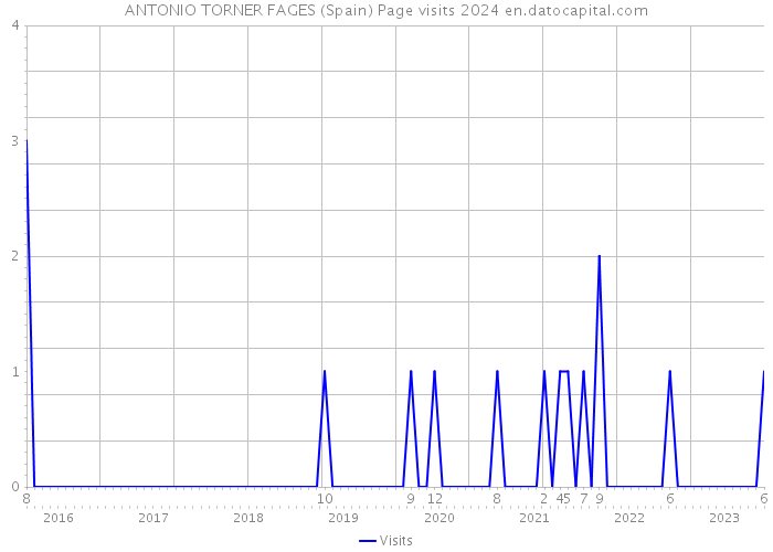 ANTONIO TORNER FAGES (Spain) Page visits 2024 
