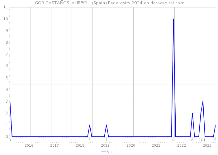 IGOR CASTAÑOS JAUREGUI (Spain) Page visits 2024 