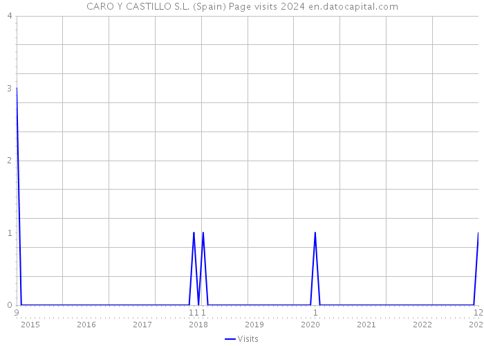 CARO Y CASTILLO S.L. (Spain) Page visits 2024 