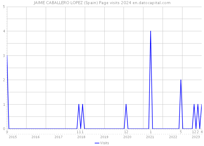 JAIME CABALLERO LOPEZ (Spain) Page visits 2024 
