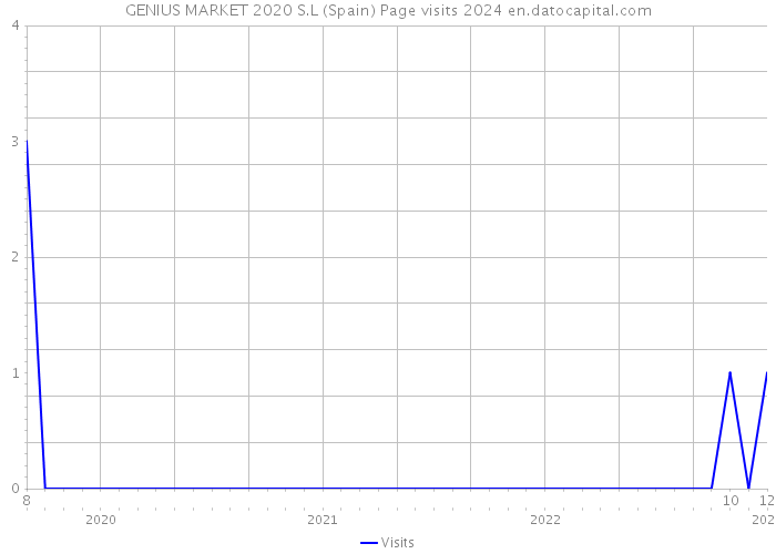 GENIUS MARKET 2020 S.L (Spain) Page visits 2024 