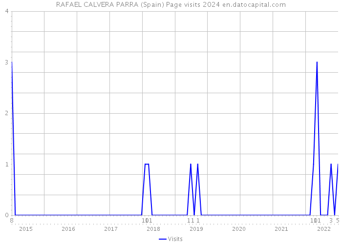 RAFAEL CALVERA PARRA (Spain) Page visits 2024 