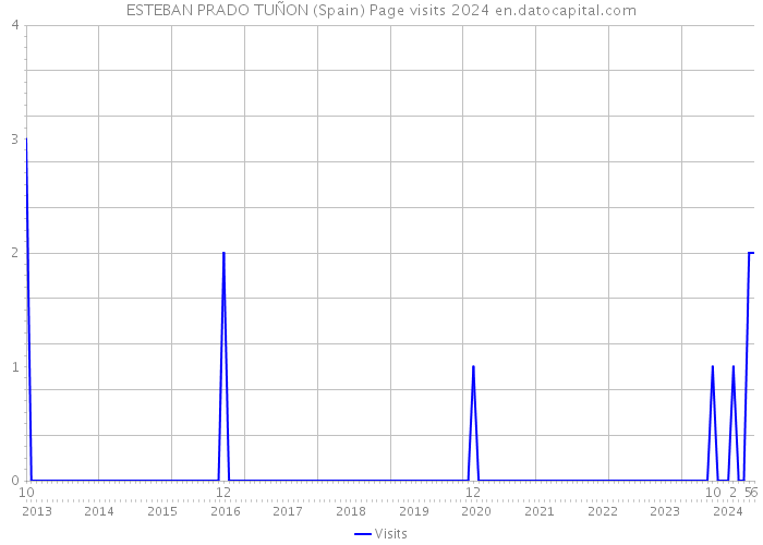 ESTEBAN PRADO TUÑON (Spain) Page visits 2024 