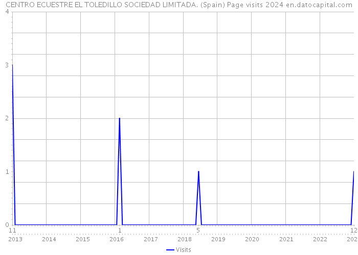 CENTRO ECUESTRE EL TOLEDILLO SOCIEDAD LIMITADA. (Spain) Page visits 2024 