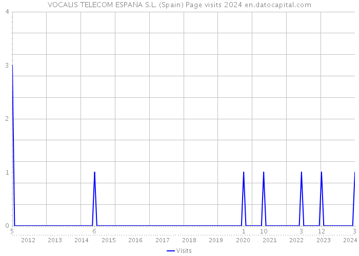 VOCALIS TELECOM ESPANA S.L. (Spain) Page visits 2024 