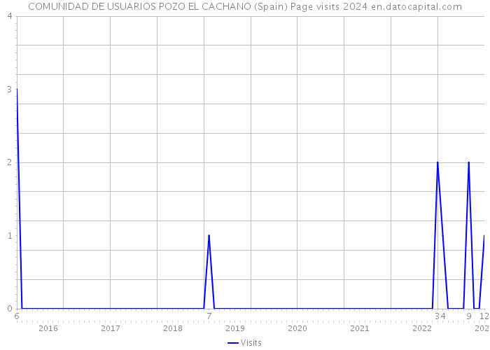 COMUNIDAD DE USUARIOS POZO EL CACHANO (Spain) Page visits 2024 